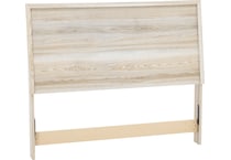 ashy brown king bed headboard   