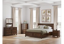 ashy brown king bed package skp  