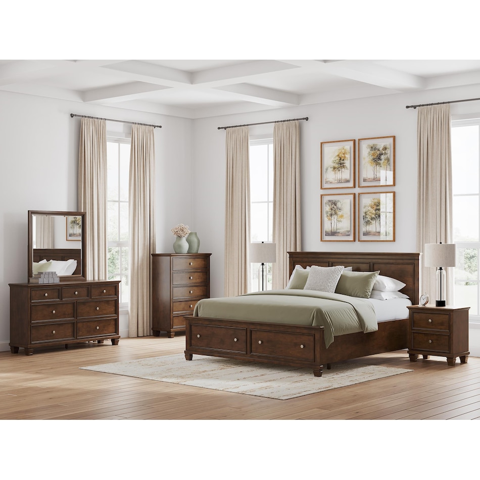 ashy brown king bed package skp  
