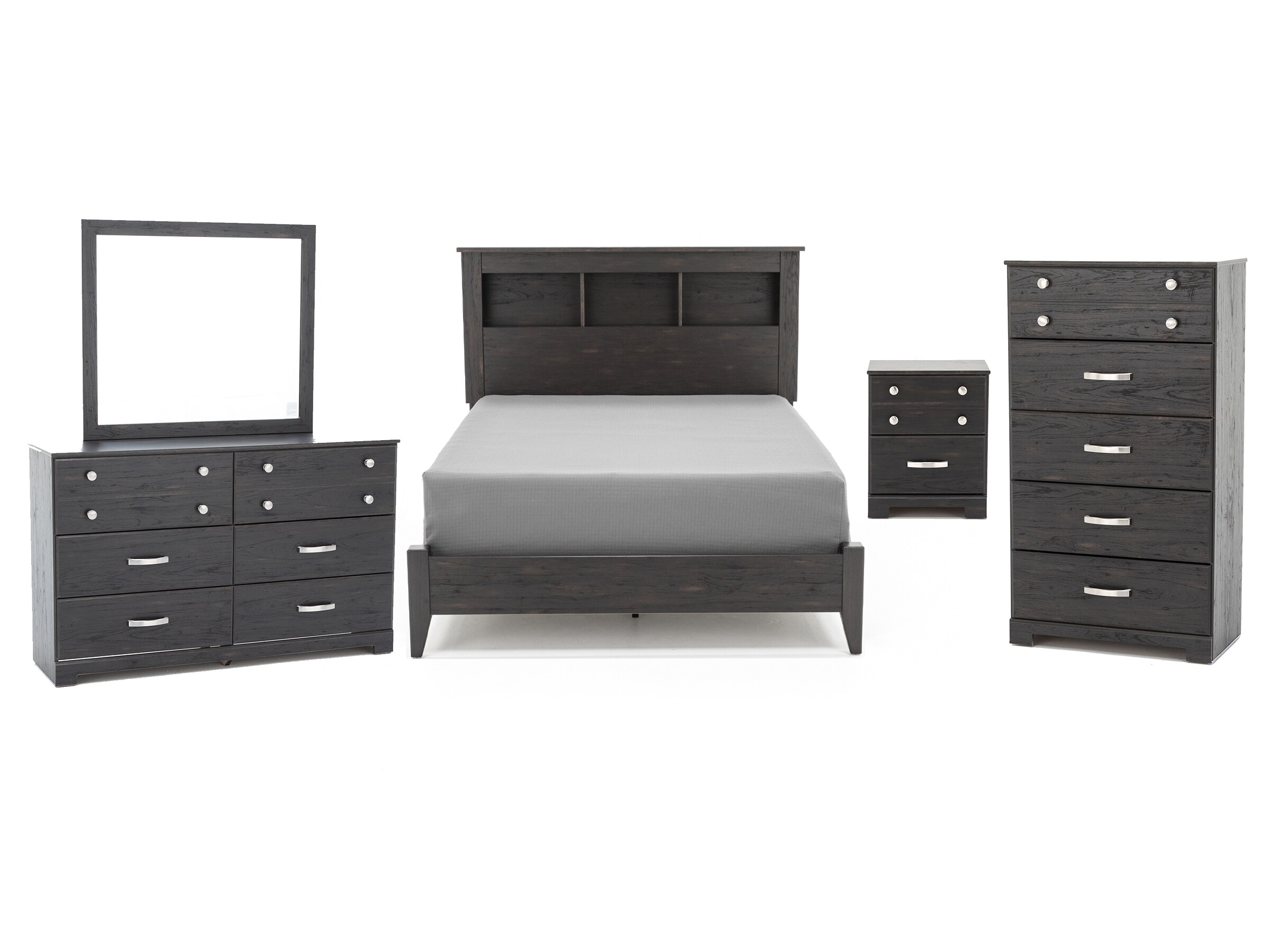 Reylow 5pc Queen Non Storage Bookcase Bedroom Set Steinhafels