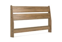 ashy brown queen headboard   