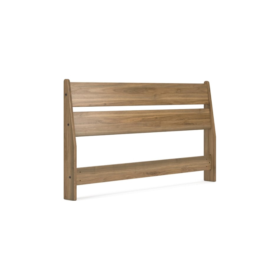 ashy brown queen headboard   