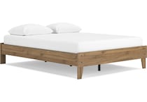 ashy brown queen platform slat supports   