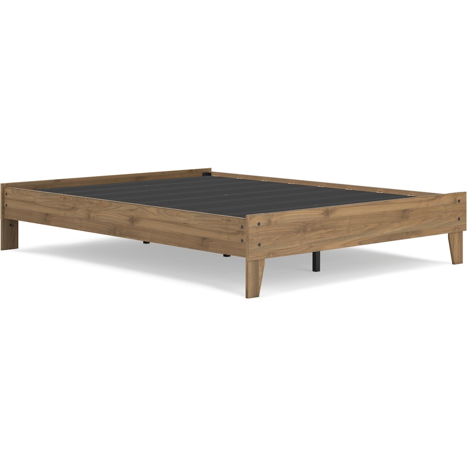 ashy brown queen platform slat supports   