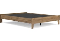 ashy brown queen platform slat supports   