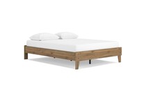 ashy brown queen platform slats supports   