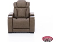 ashy brown recliner  image z  