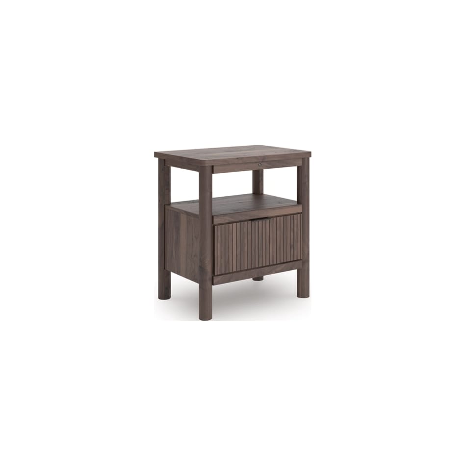 ashy brown single drawer   