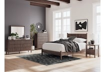 ashy brown single drawer   