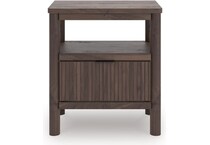 ashy brown single drawer   