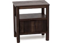 ashy brown single drawer   