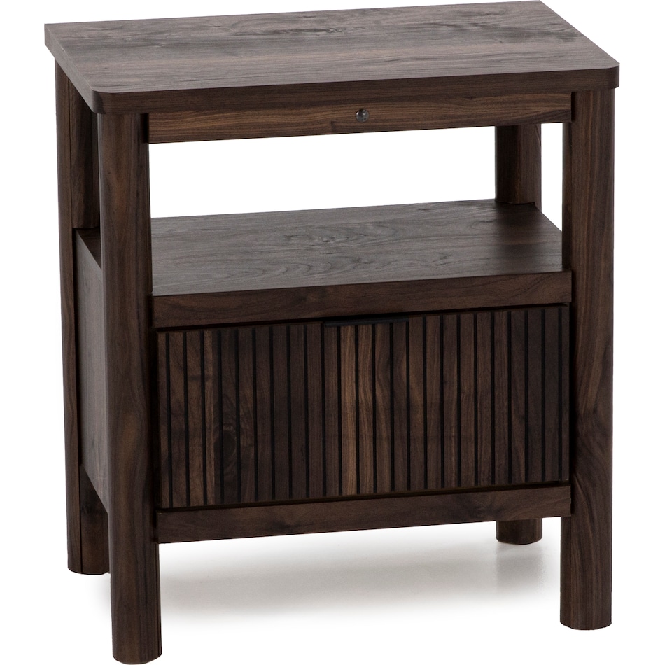 ashy brown single drawer   