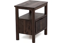 ashy brown single drawer   