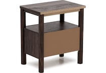 ashy brown single drawer   