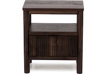 ashy brown single drawer   