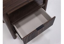 ashy brown single drawer   