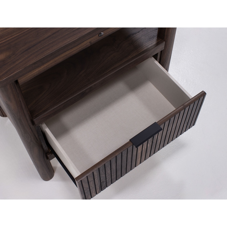 ashy brown single drawer   