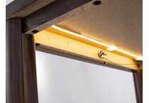 ashy brown single drawer   
