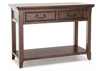 ashy brown sofa table   