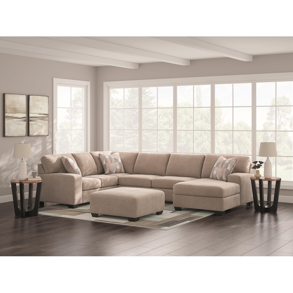 ashy brown sta fab sectional pieces zpkg  