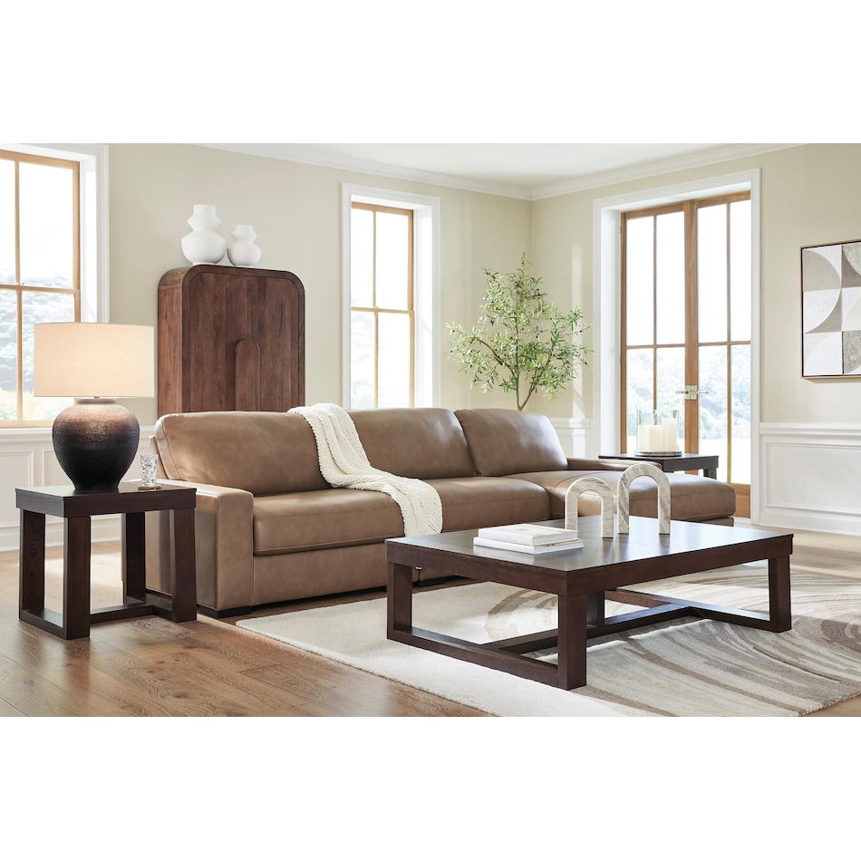ashy brown sta lth sectional pkg  