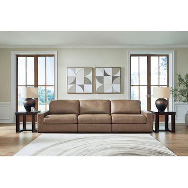 Alexa 3-Pc. Leather Sofa