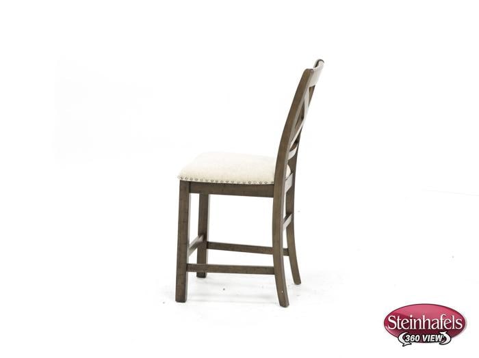 ashy brown standard height side chair  image   