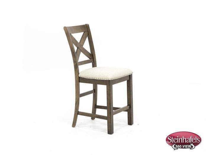 ashy brown standard height side chair  image   