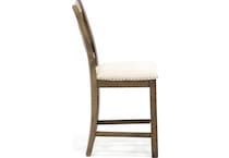 ashy brown standard height side chair   