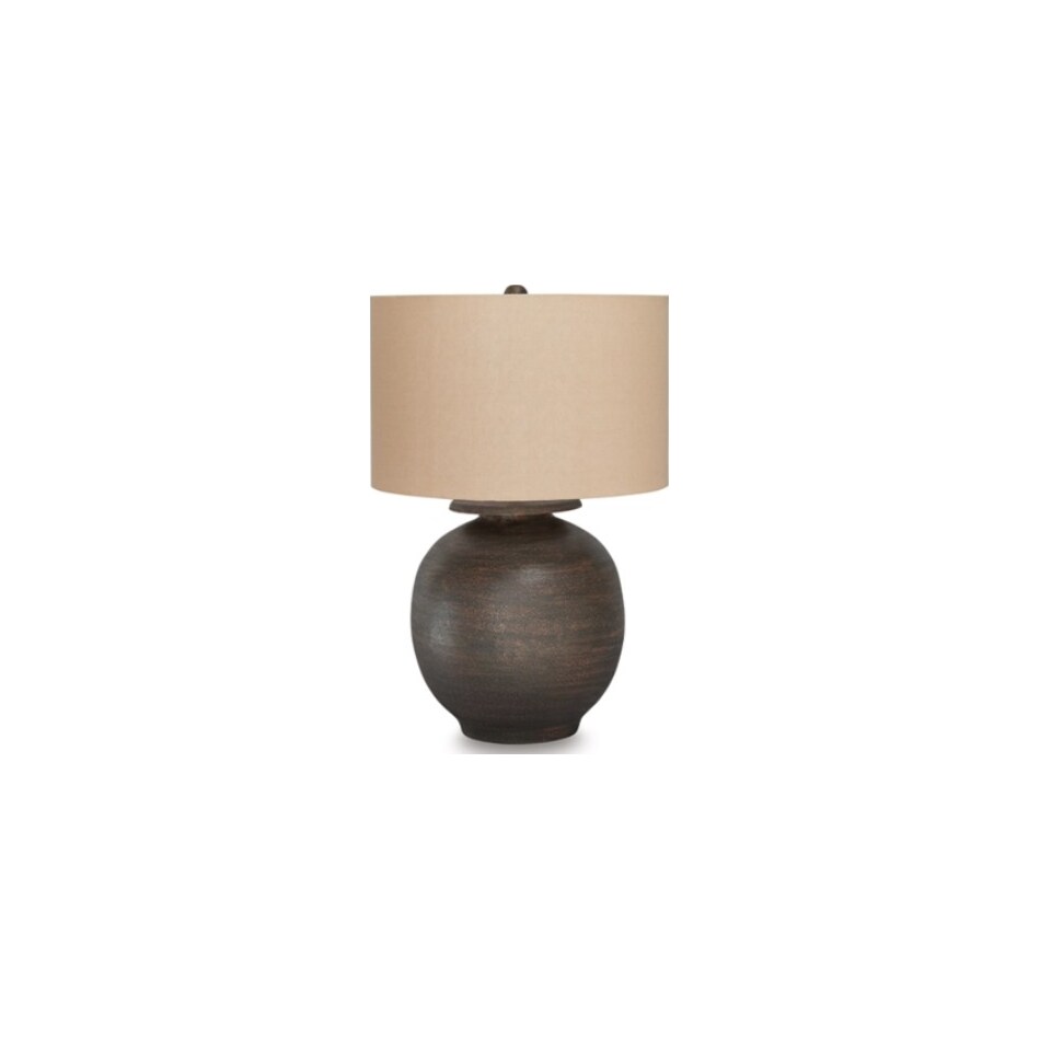 ashy brown table lamp   