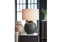 ashy brown table lamp   