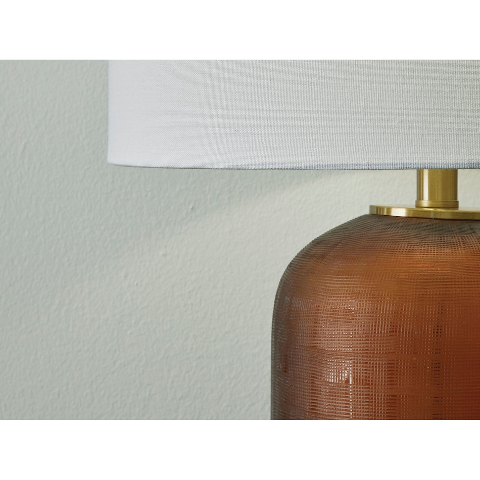 ashy brown table lamp   
