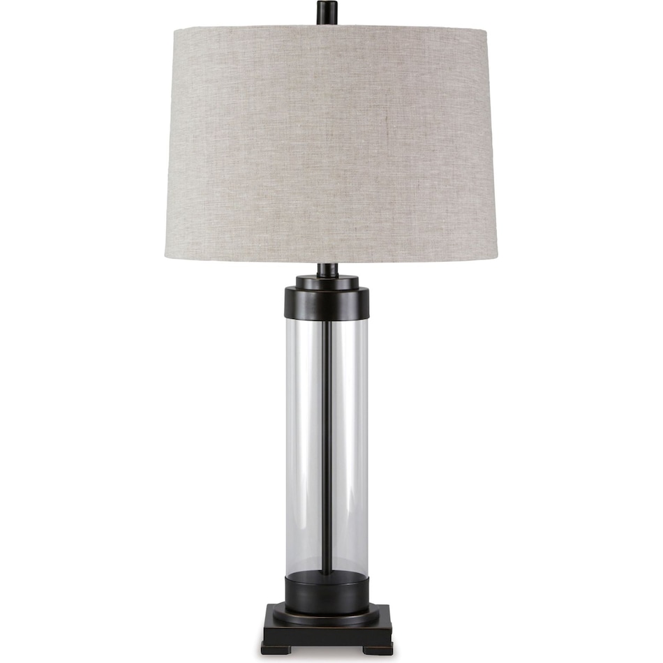 ashy brown table lamp   