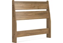 ashy brown twin bed headboard   