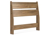 ashy brown twin bed headboard   