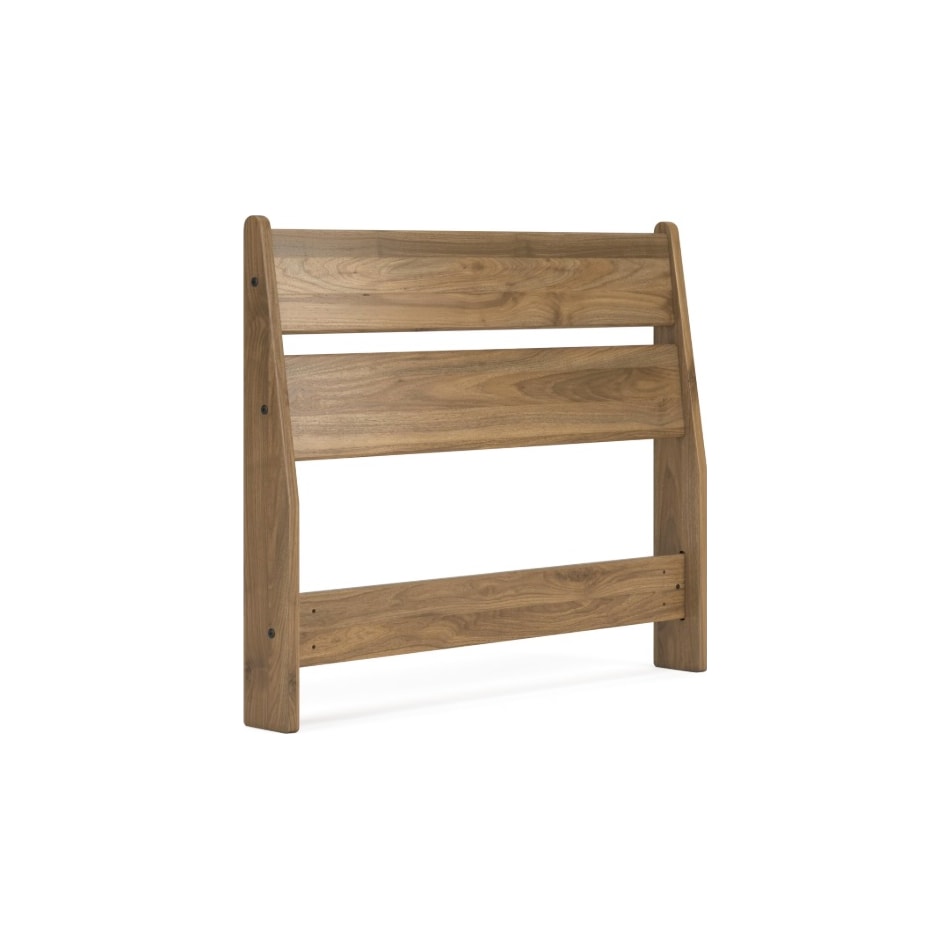 ashy brown twin bed headboard   