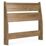 ashy brown twin bed headboard   