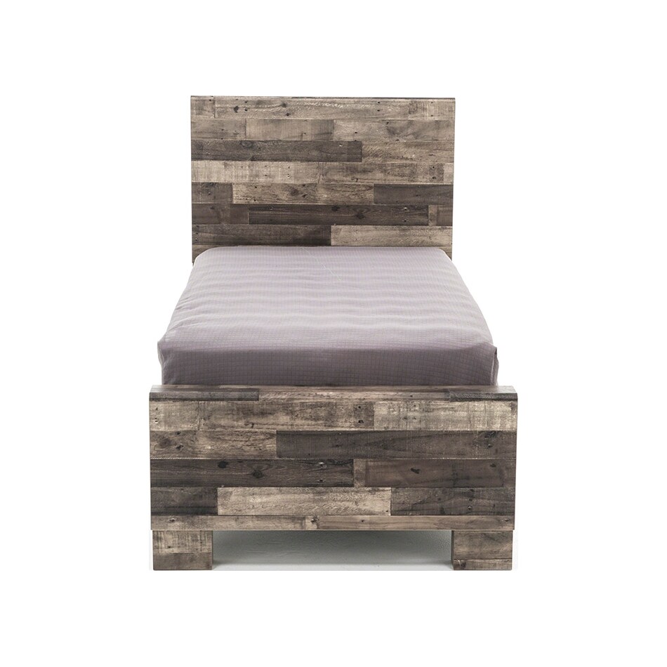 ashy brown twin bed package tp  