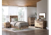 ashy brown twin bed package ptp  