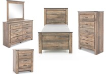 ashy brown twin bed package tfc  