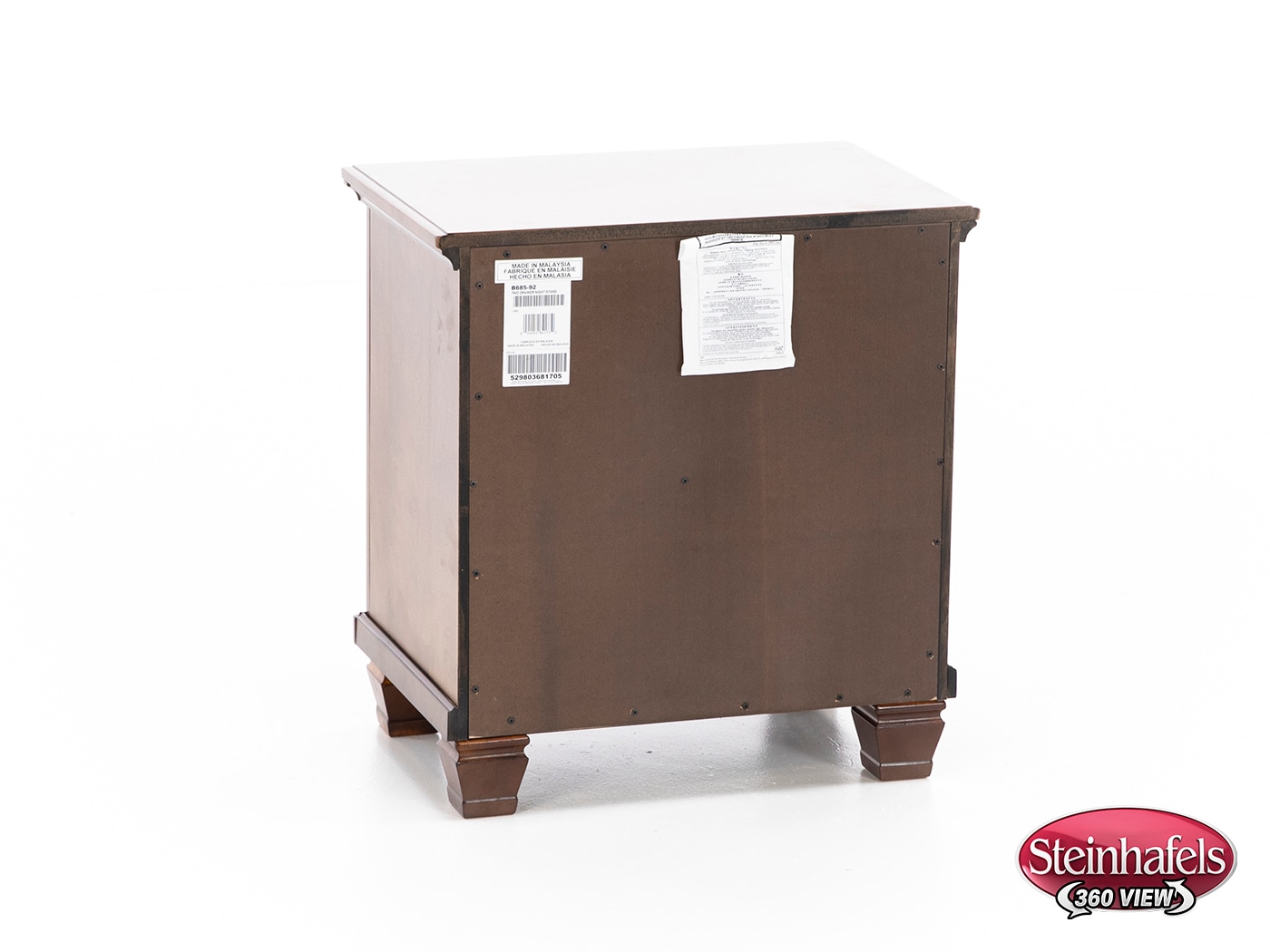 ashy brown two drawer  image   