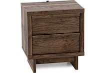 ashy brown two drawer   