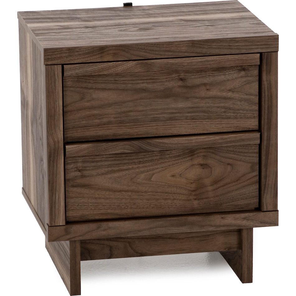 ashy brown two drawer   