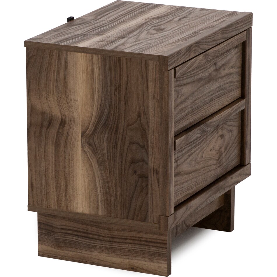 ashy brown two drawer   