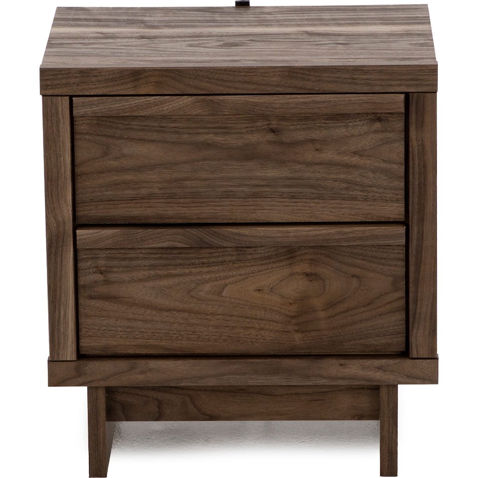 ashy brown two drawer   