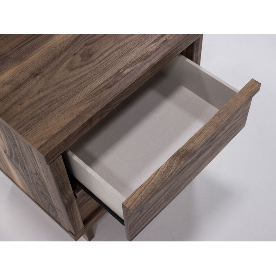 ashy brown two drawer   