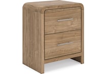 ashy brown two drawer   
