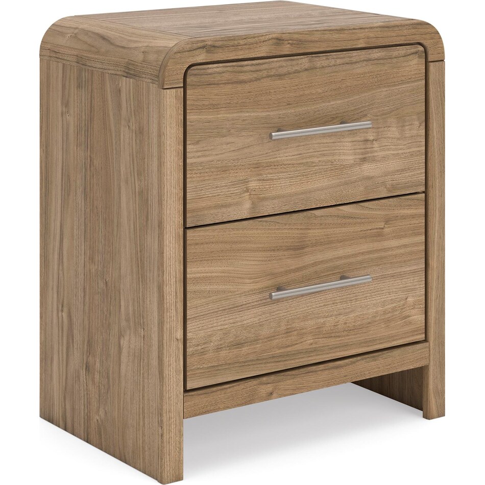 ashy brown two drawer   