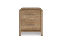 ashy brown two drawer   