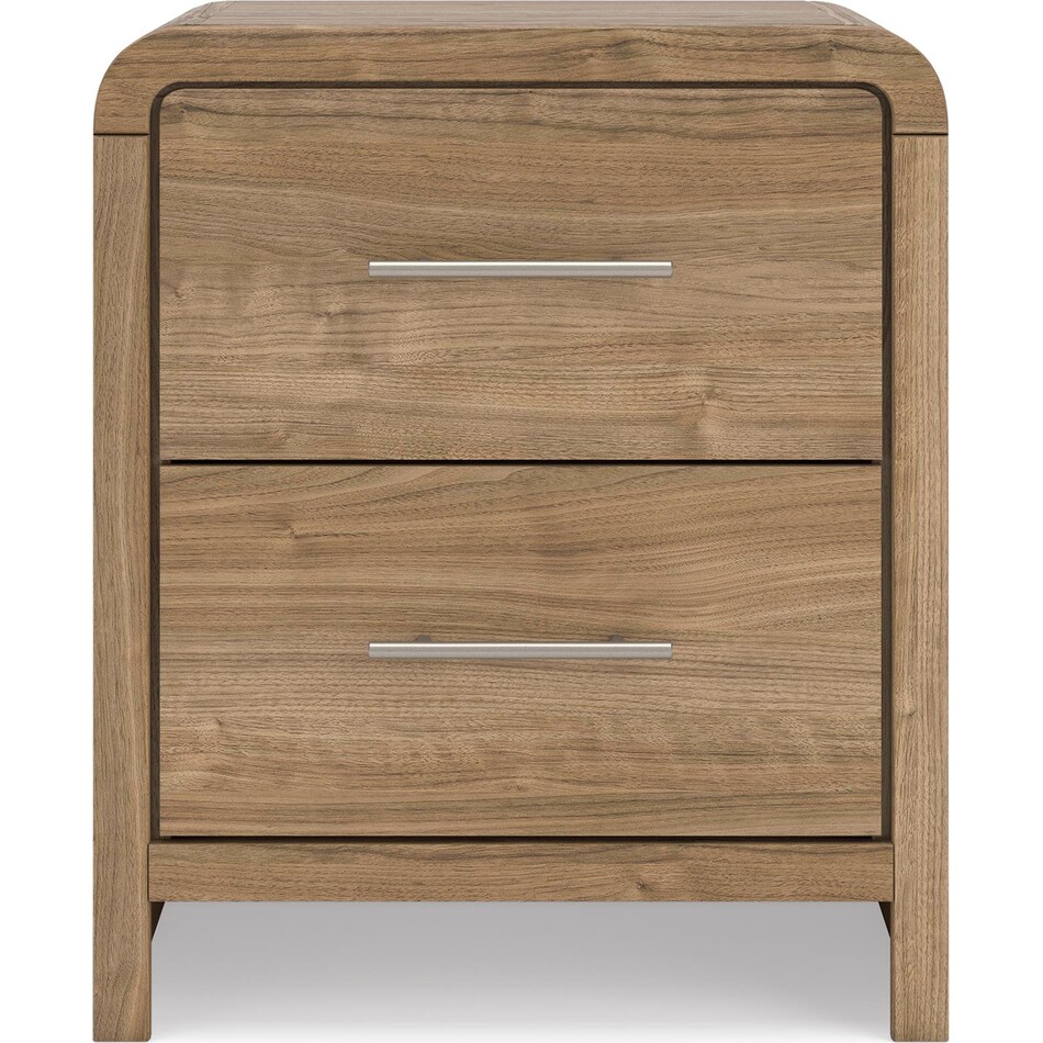 ashy brown two drawer   